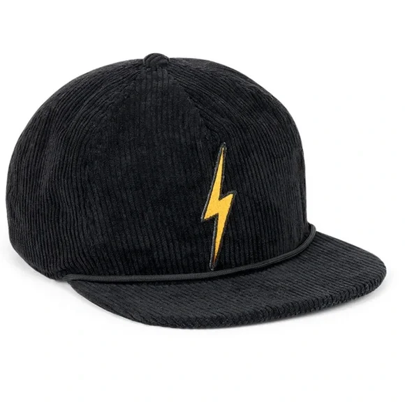 new Aviator Nation Bolt Vintage Corduroy black Trucker Hat - Picture 1 of 12